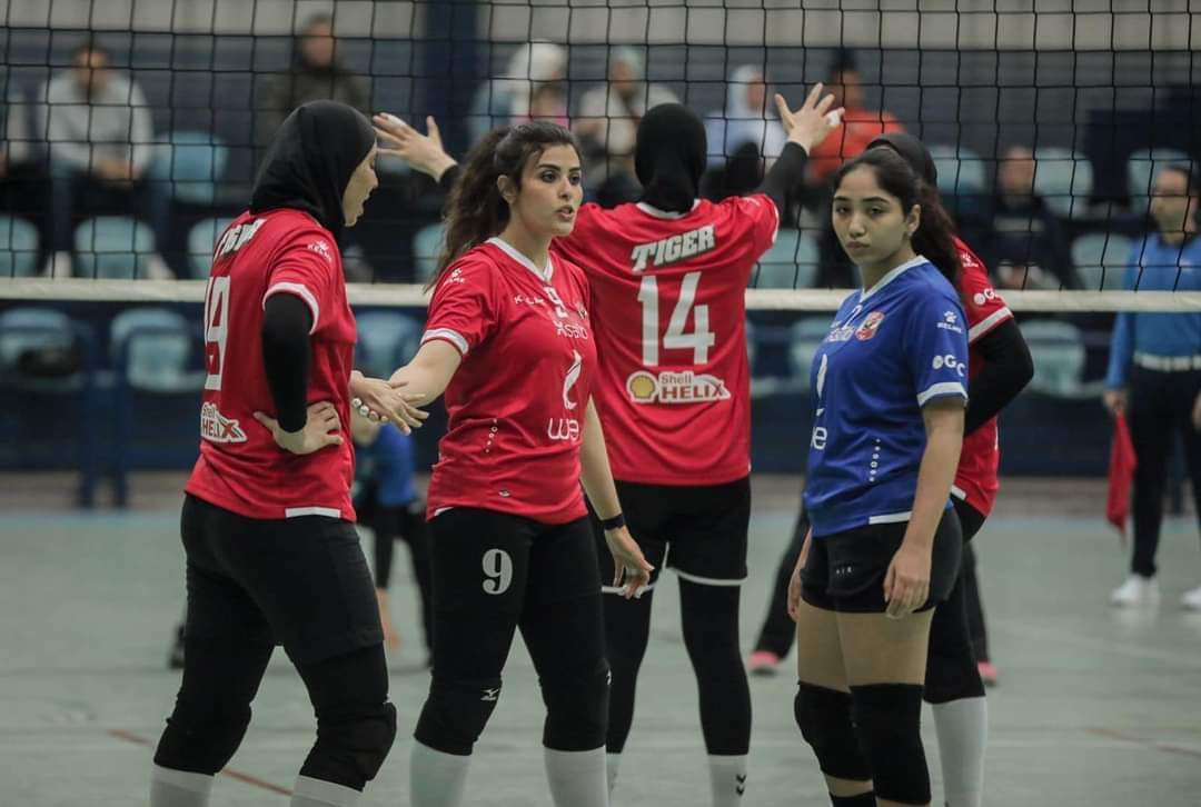سيدات طائرة الأهلي يهزمن وادي دجلة في الدوري.