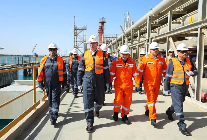 ، تفقد المهندس كريم بدوى وزير البترول والثروة المعدنية محطة 