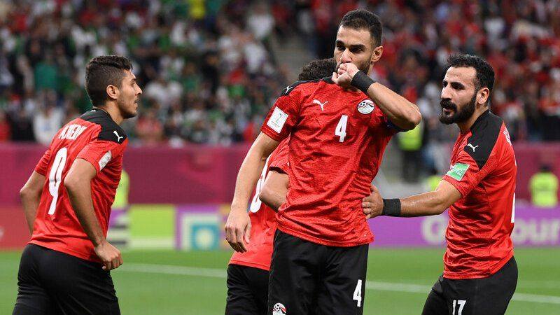 مصر تضرب الأردن بثلاثية وتحجز موعدا مع تونس في نصف نهائي كأس العرب.