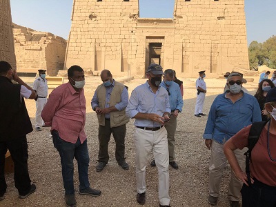 السفير الأمريكى بالأقصر : الولايات المتحدة تفخر بشراكتها مع مصر حكومة وشعبا للحفاظ على المواقع التاريخية