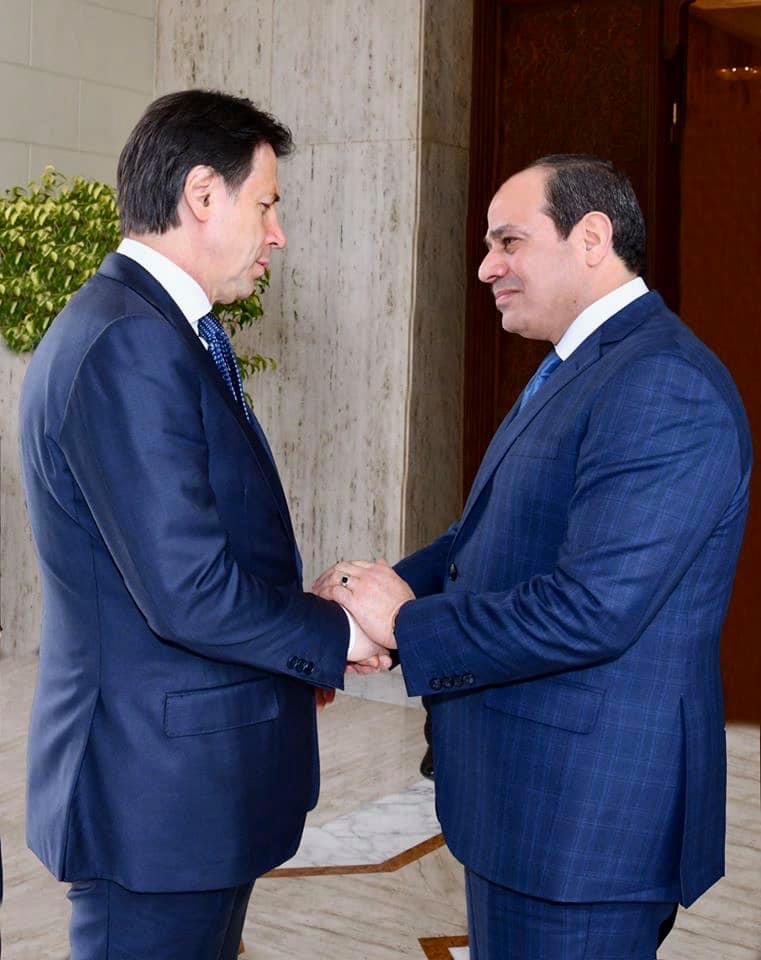 السيد الرئيس يعزي رئيس وزراء إيطاليا في ضحايا كورونا، ويعرب عن تضامن مصر مع إيطاليا لتجاوز المحنة.
