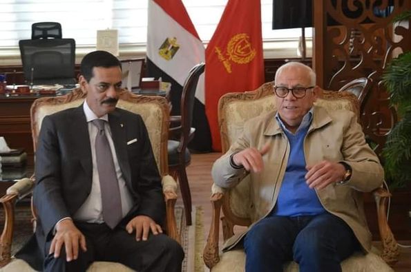 محافظ بورسعيد يستقبل رؤساء المحاكم بالمحافظة