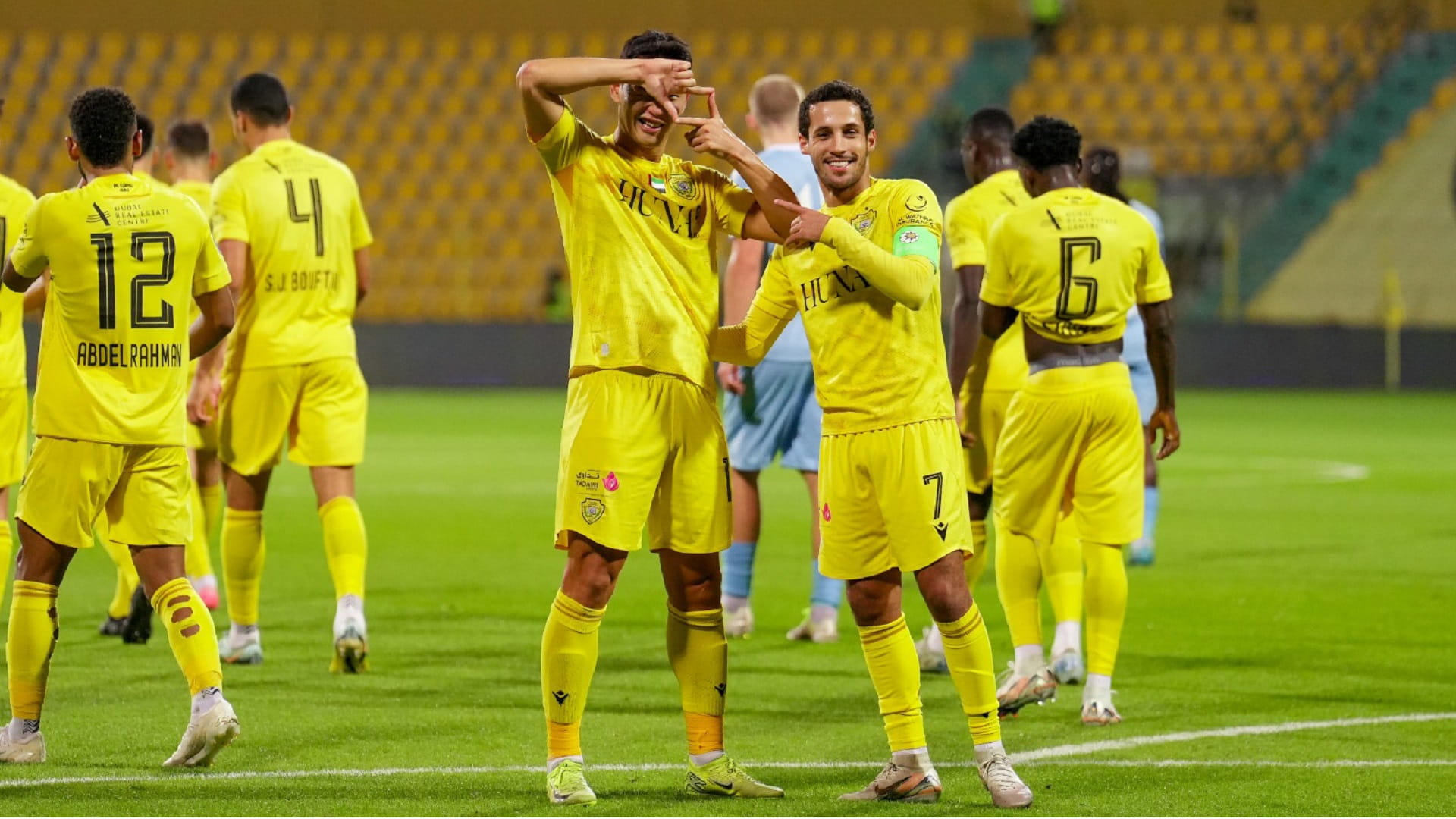 الوصل يفوز على بني ياس بثلاثية مقابل هدف في كأس الرابطة الأماراتيه.