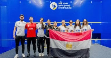 وزير الرياضة يهنئ ناشئات الإسكواش بالفوز ببطولة العالم علي منتخب أمريكا.