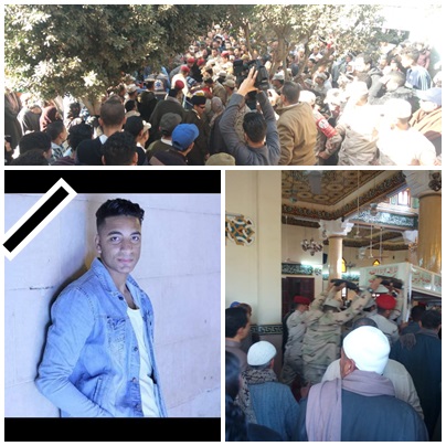 المنوفية تودع الشهيد على حسين الكفراوي بمسقط رأسه بمنشأة جريس