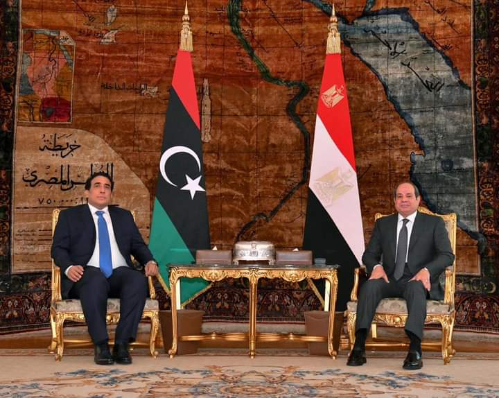 استقبل السيد الرئيس عبد الفتاح السيسي، اليوم بقصر الاتحادية، السيد محمد يونس المنفي، رئيس المجلس الرئاسي الليبي