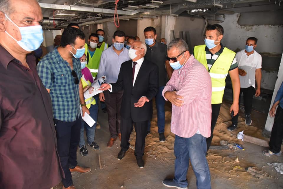 محافظ بورسعيد يتابع سير العمل في مشروع مول الفرما ببورسعيد .