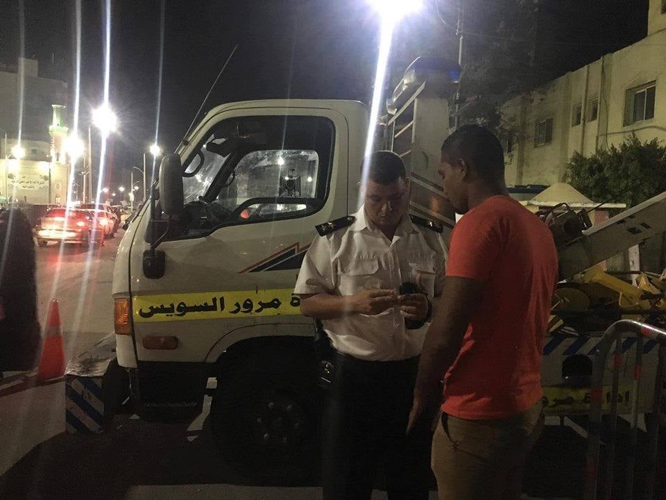 لليوم السادس على التوالى استمرار الحملات المرورية بالسويس