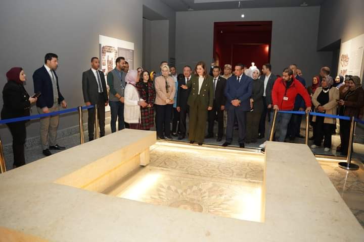 وزيرا التخطيط والتنمية الاقتصادية والتنمية المحلية ومحافظ الإسكندرية يتفقدوا مشروع تطوير المتحف الروماني بالمحافظة