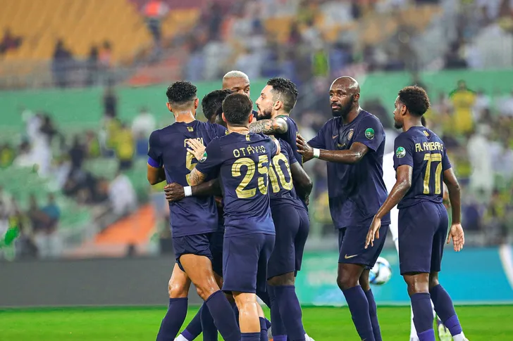 النصر يقذف أحد بخماسية مقابل هدف في كأس خادم الحرمين.