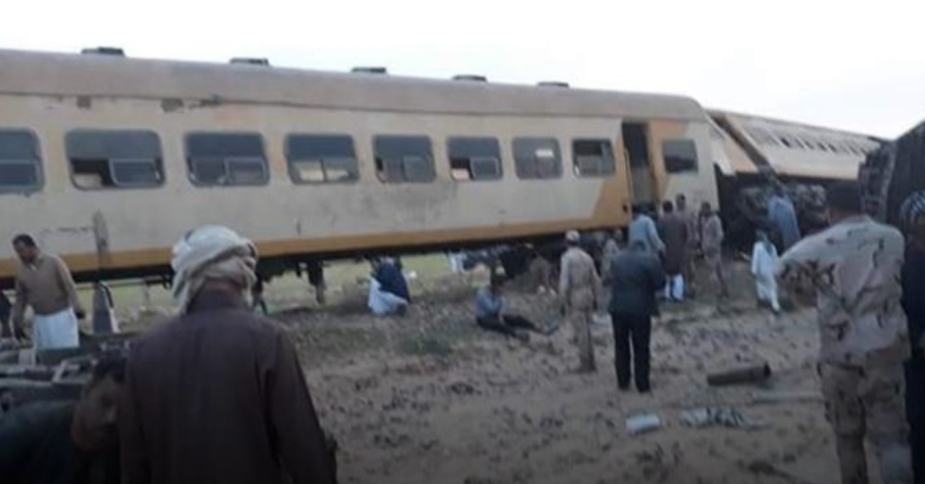 ارتفاع اعداد المصابين في حادث انقلاب قطار مطروح الاسكندرية الى ٣٨ مصابا