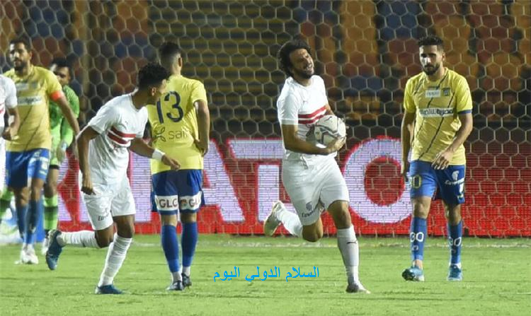 الزمالك يفوز علي طنطا بثلاثيه مقابل هدف بالدوري.