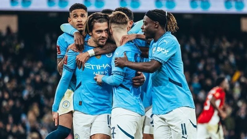 مان سيتي يضرب سالفورد بثمانية نظيفة ويتأهل ألي الدور ال32 في كأس الاتحاد الإنجليزي.