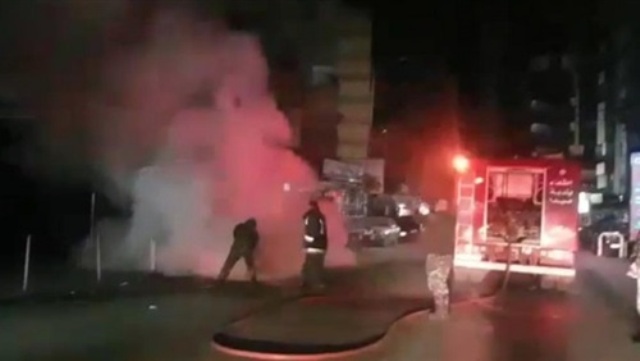 الحماية المدنية تسيطر على حريق داخل مخزن فى الشيخ زايد دون إصابات