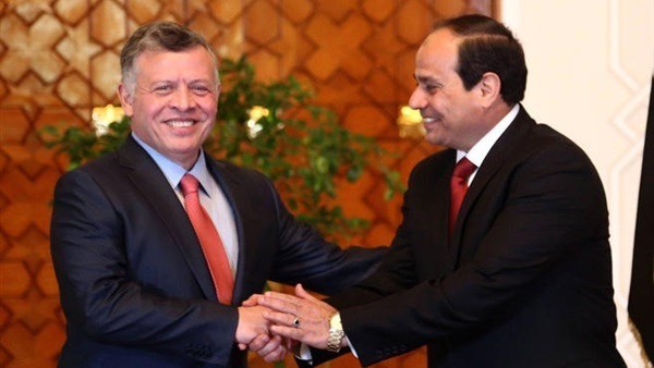 الرئيس السيسي وملك الأردن يتوافقان على تعزيز العلاقات الاقتصادية وزيادة التبادل التجاري