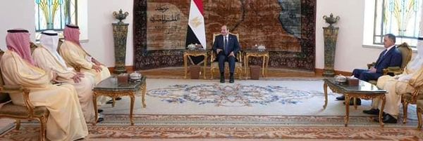 استقبل السيد الرئيس عبد الفتاح السيسي، اليوم، الأمير عبد العزيز بن سعود بن نايف بن عبد العزيز وزير الداخلية السعودي