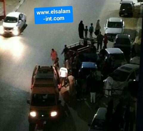 أصابة مواطن صدمته سيارة ملاكي بمدينة السلام 2 بسبب السرعه بالسويس
