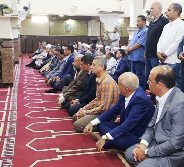 اناب السيد/عبد الفتاح السيسي رئيس الجمهورية السيد اللواء محافظ السويس والقيادات والأهالي  إحتفال الأوقاف بمناسبة المولد النبوي