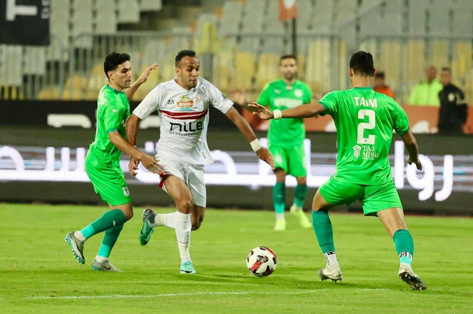 المصري يفوز على الزمالك بهدف نظيف في دوري نايل.